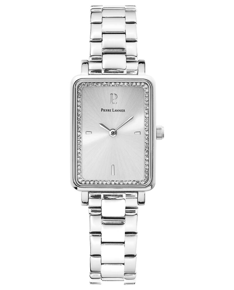 Montre Femme Pierre Lannier-ARIANE Rectangulaire Acier Argenté