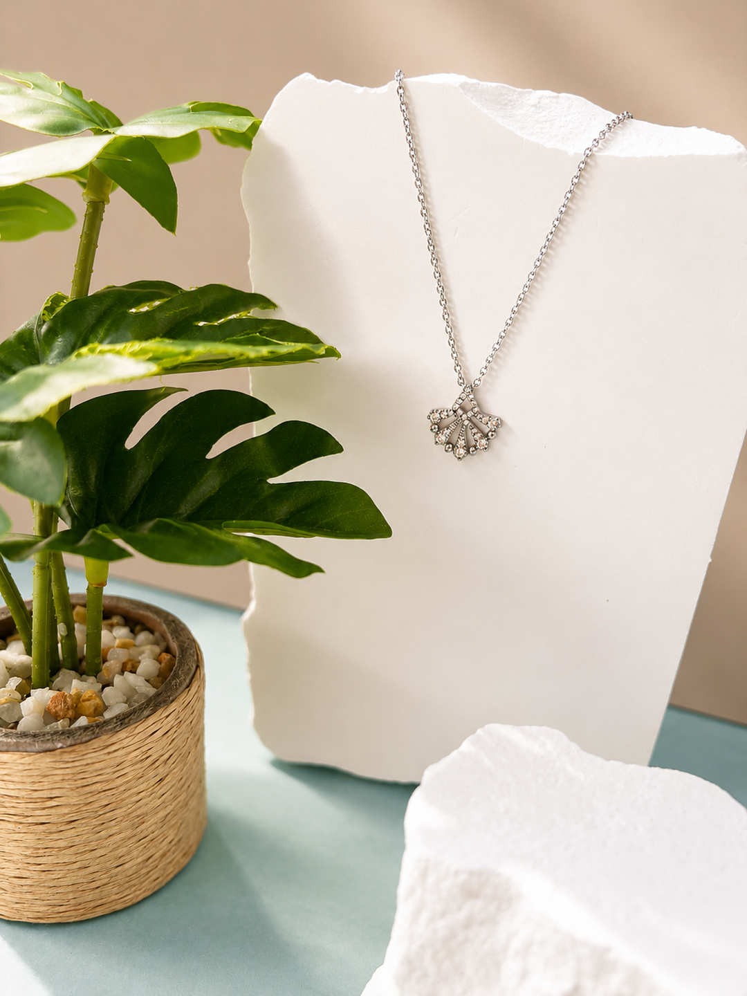 Collier MAREA CONCHA-Argent 925/000 &amp; Zirconium