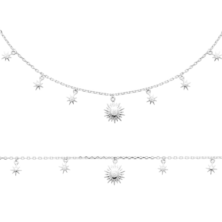 Collier CELESTIA SOLIS-Argent 925/00 &amp; Zirconium