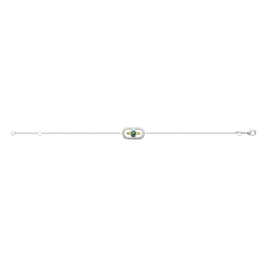 Bracelet AURA JADE-Argent 925/000 &amp; Jaspe