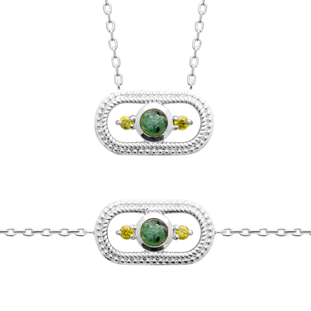 Bracelet AURA JADE-Argent 925/000 &amp; Jaspe