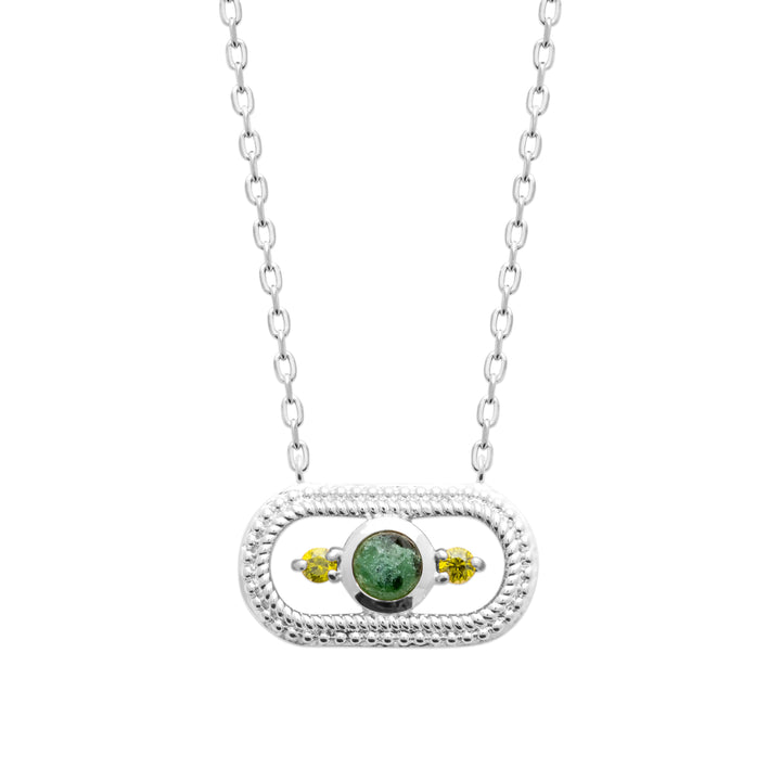 Collier AURA JADE- Argent 925/000 &amp; Jaspe