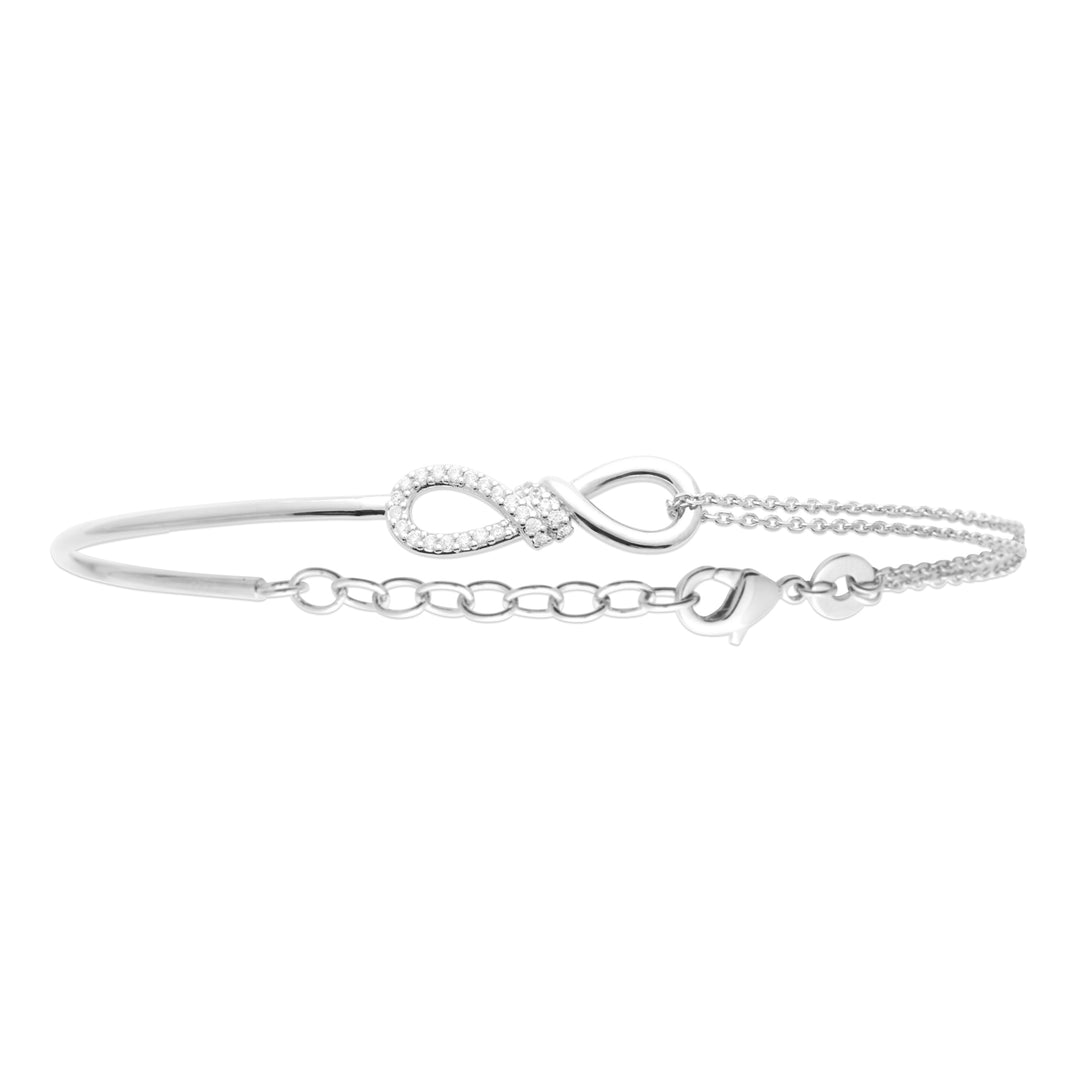 Bracelet INFINI ECLAT-Argent 925/000 &amp; Zirconium