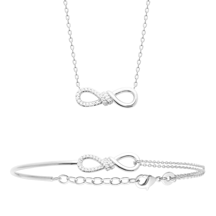 Collier INFINI ECLAT-Argent 925/000 &amp; Zirconium