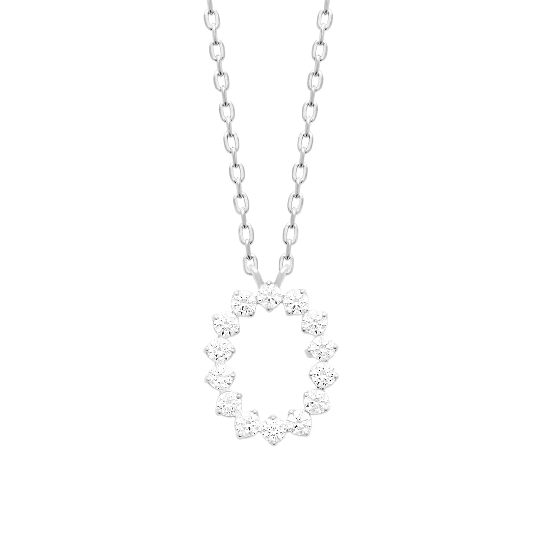 Collier Iris-Argent 925/000 &amp; Zirconium