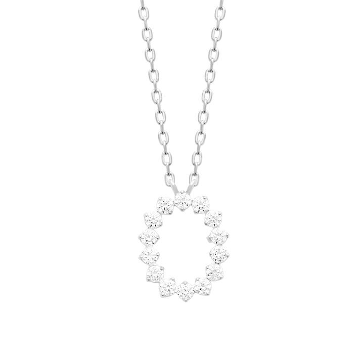 Collier Iris-Argent 925/000 &amp; Zirconium