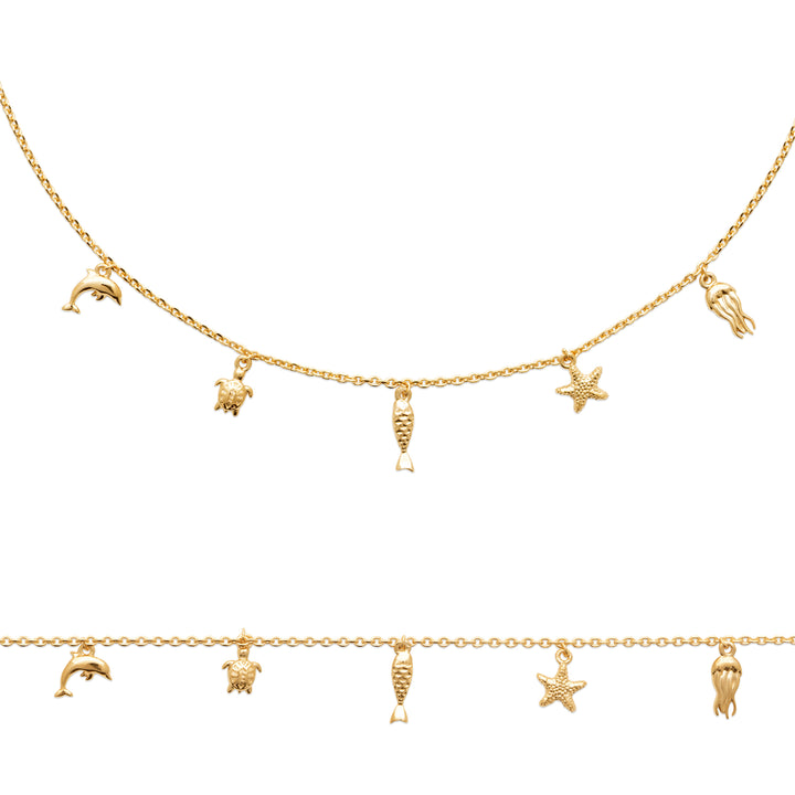 Collier MAREA SIRENA-Plaqué or