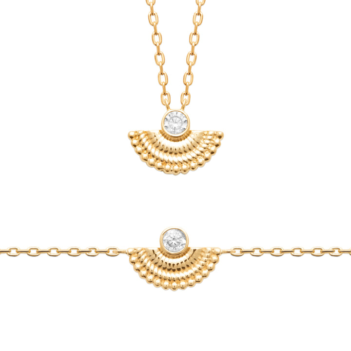 Collier MAREA ALIZE-Plaqué or &amp; Zirconium