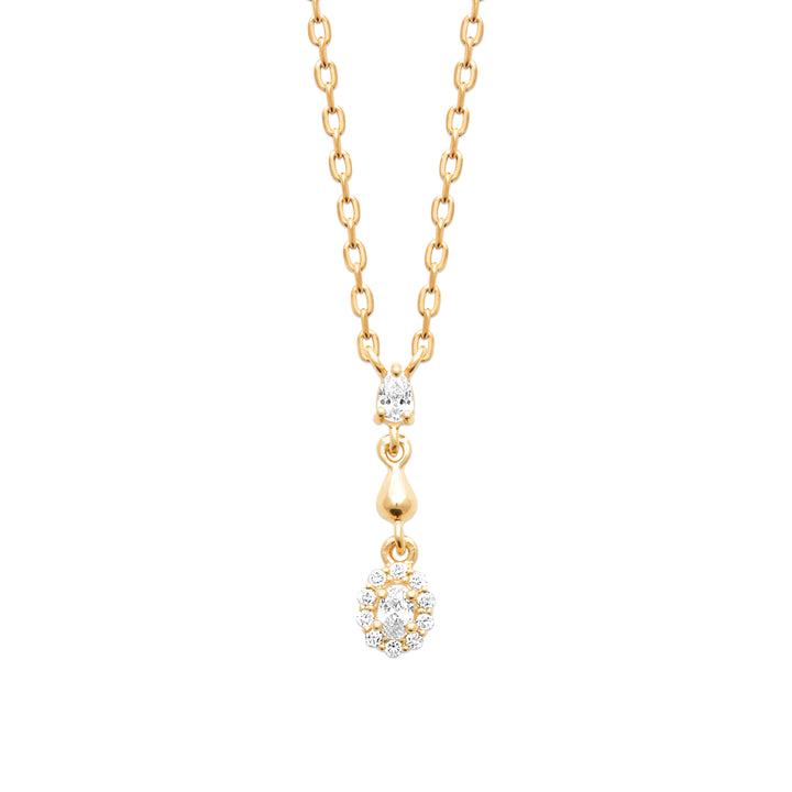 Collier Goutte Précieuse -Plaqué or &amp; Zirconium