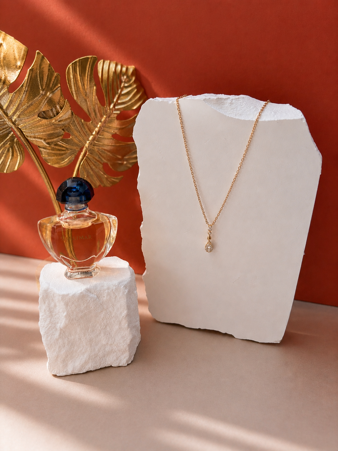 Collier Goutte Précieuse -Plaqué or &amp; Zirconium