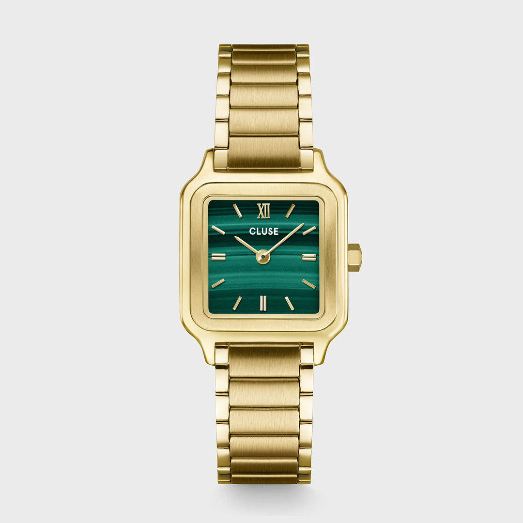 Montre CLUSE Petite gracieuse dorée-verte