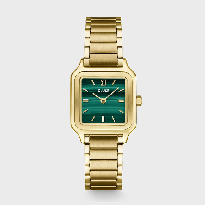 Montre CLUSE Petite gracieuse dorée-verte