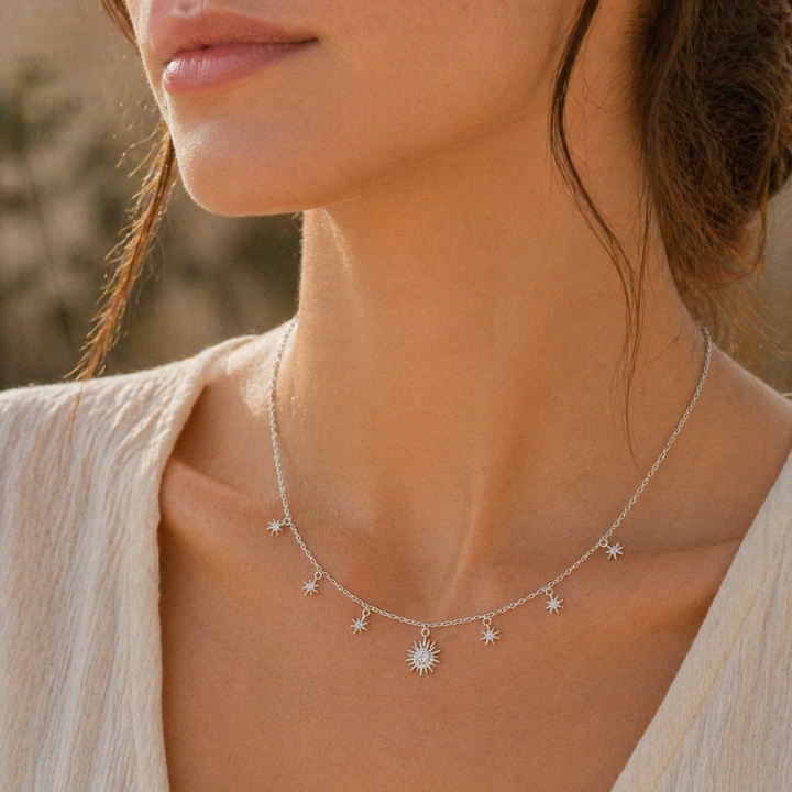 Collier CELESTIA SOLIS-Argent 925/00 &amp; Zirconium