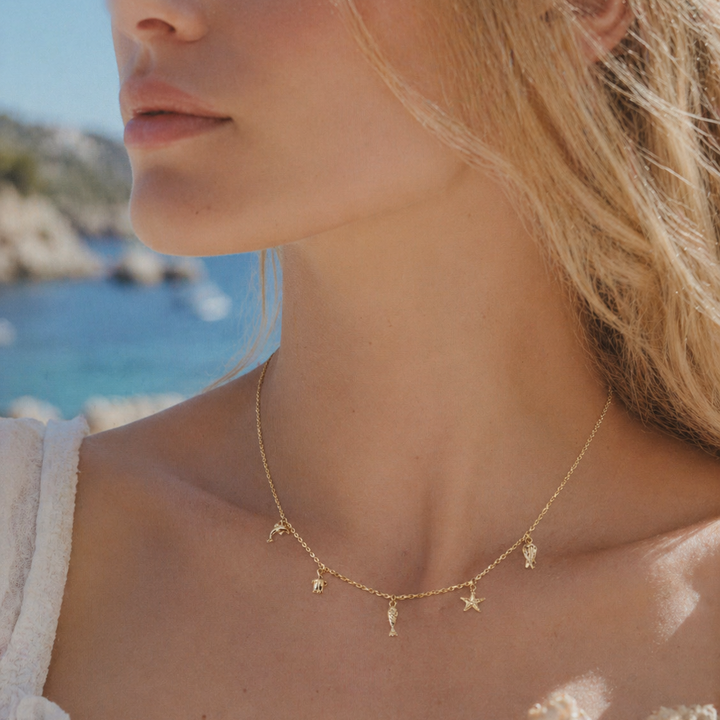 Collier MAREA SIRENA-Plaqué or
