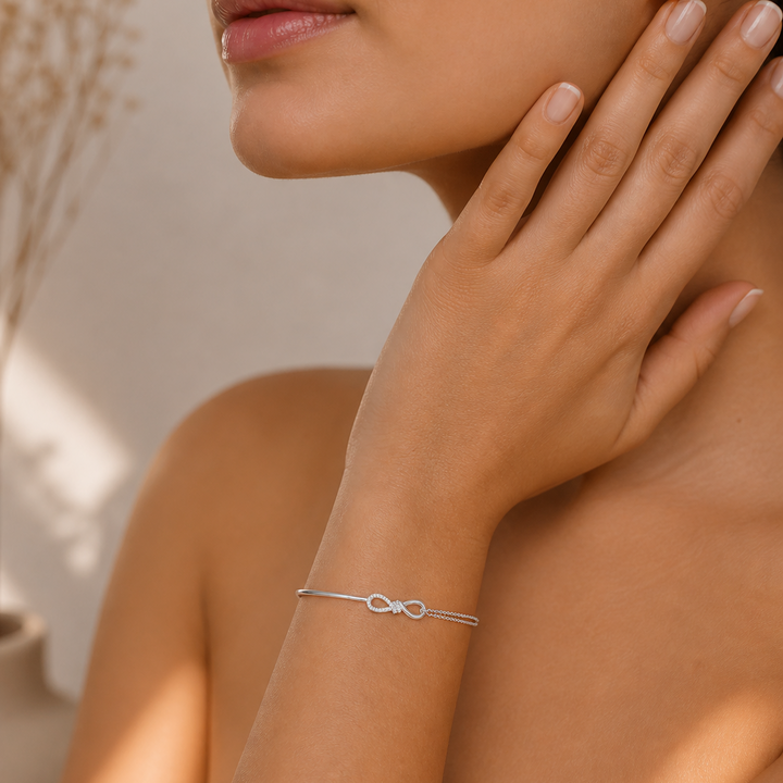 Bracelet INFINI ECLAT-Argent 925/000 &amp; Zirconium