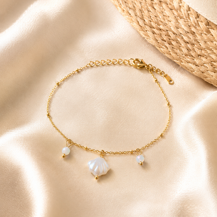 Bracelet TRESOR de Nacre-Acier Inoxydable