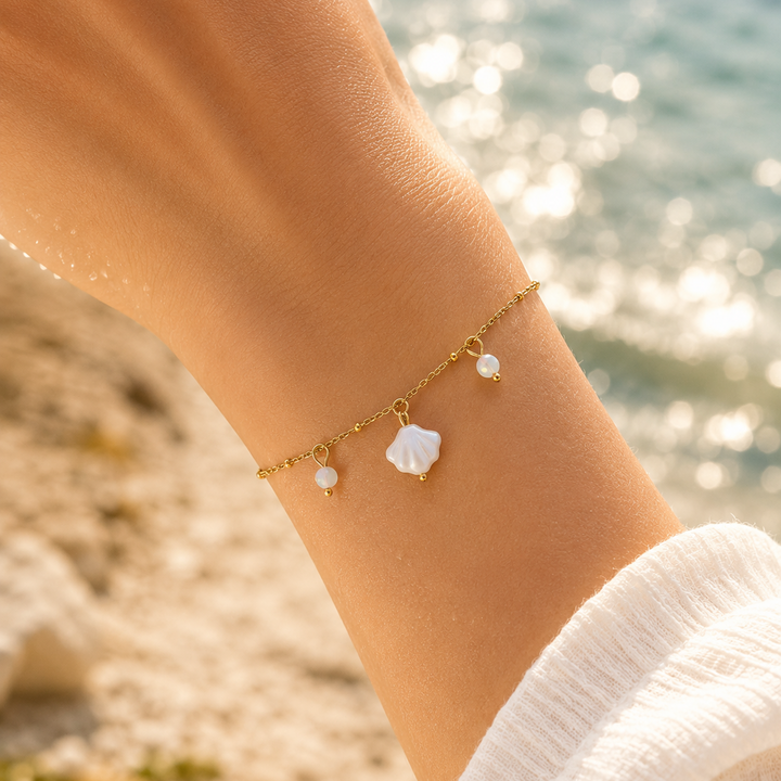 Bracelet TRESOR de Nacre-Acier Inoxydable