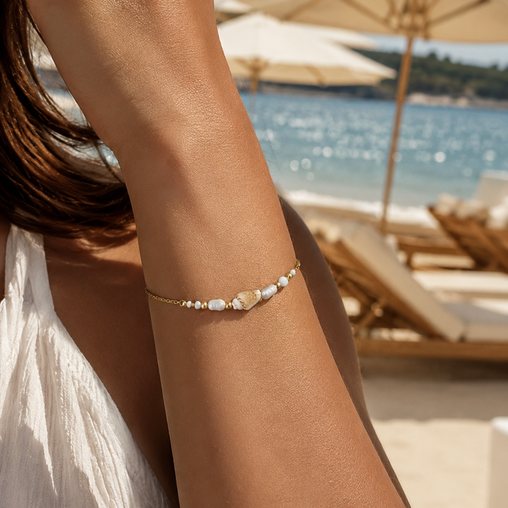 Bracelet TRESOR Coquillage-Acier Inoxydable