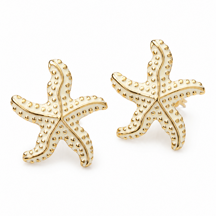 Boucles ETOILE MARINE-Acier Inoxydable doré