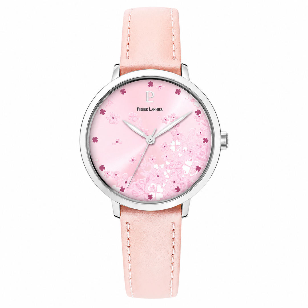 Montre Femme Pierre Lannier TALLIA-Argentée Cadran Rose