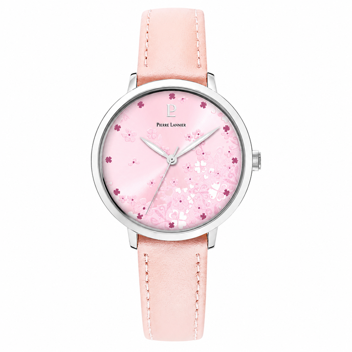Montre Femme Pierre Lannier TALLIA-Argentée Cadran Rose