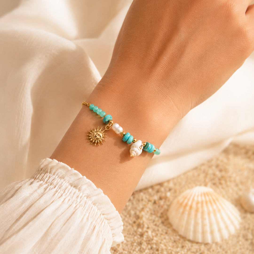 Bracelet CALYPSO Turquoise- Acier Inoxydable