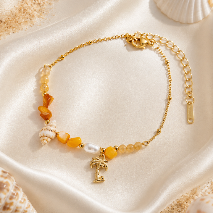 Bracelet Calypso Orange-Acier Inoxydable