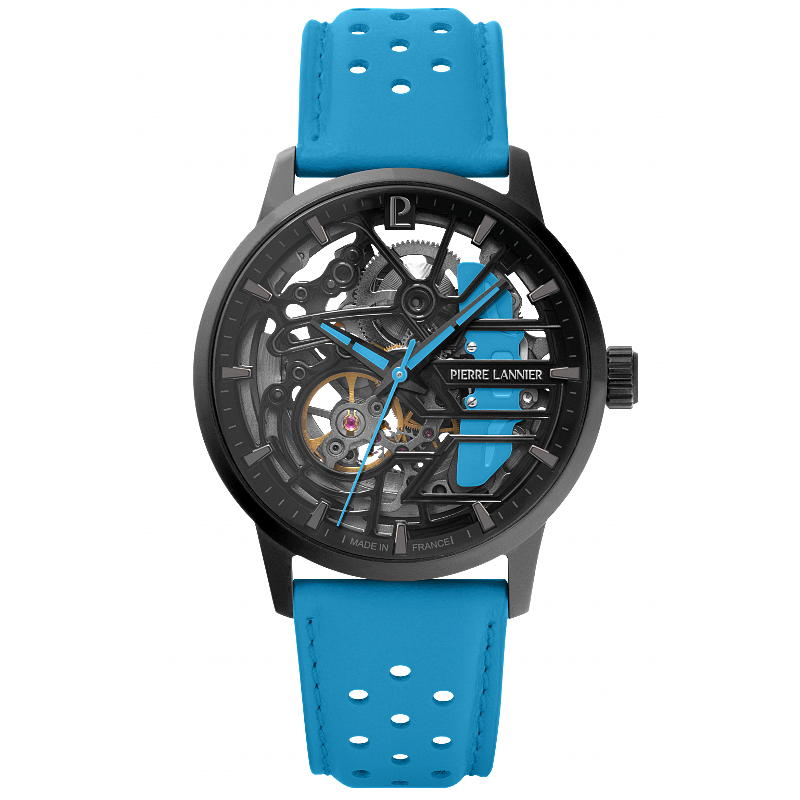 Montre Femme Pierre Lannier PADDOCK-Bracelet Cuir Bleu